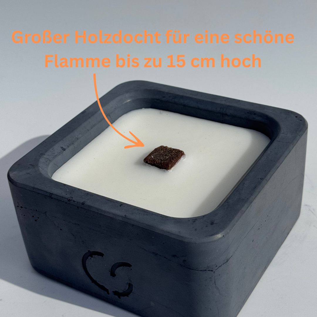 Beton - Tischfeuer Flach