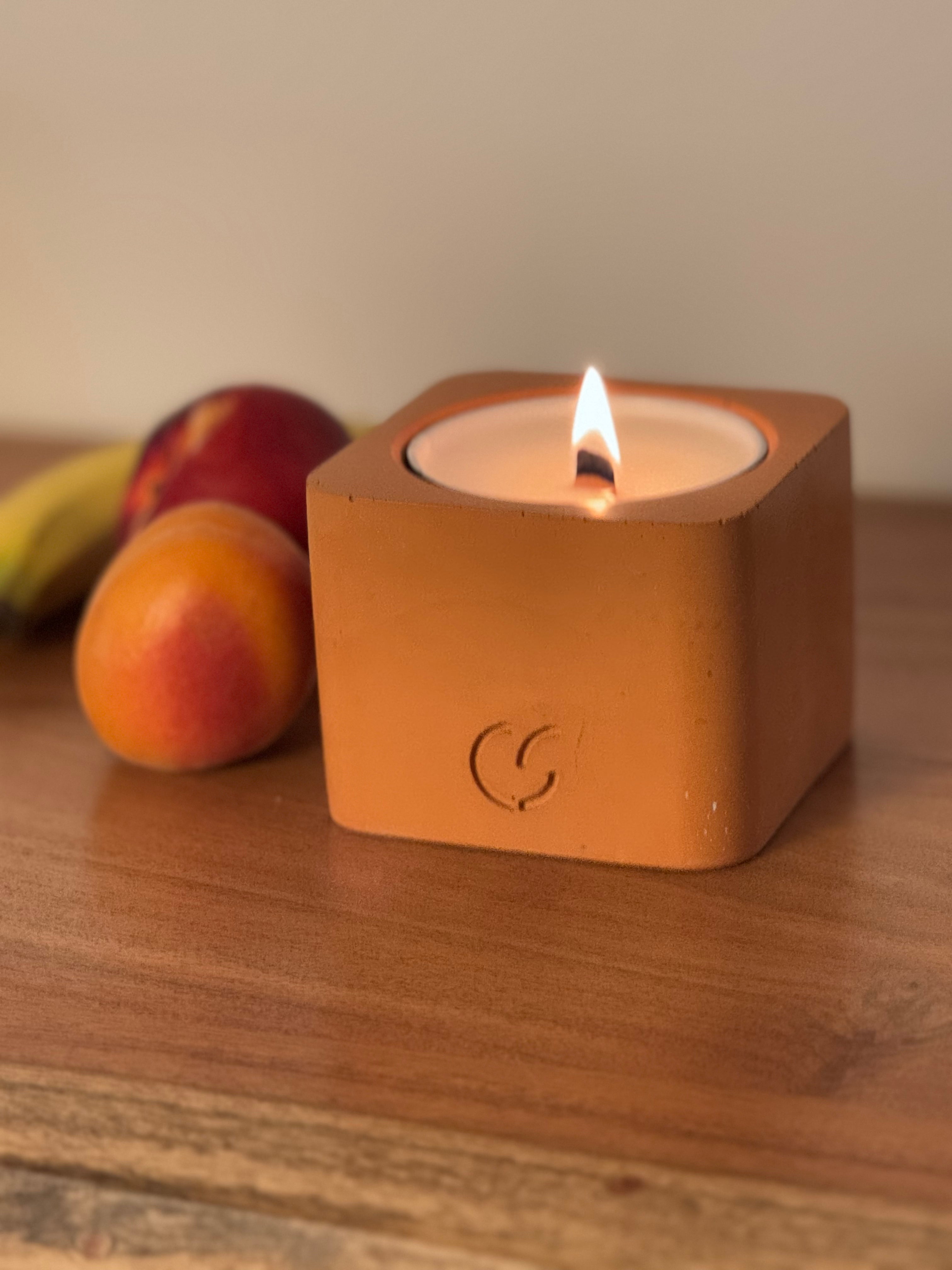 Nachhaltige Duftkerze mit Holzdocht Geschenkidee