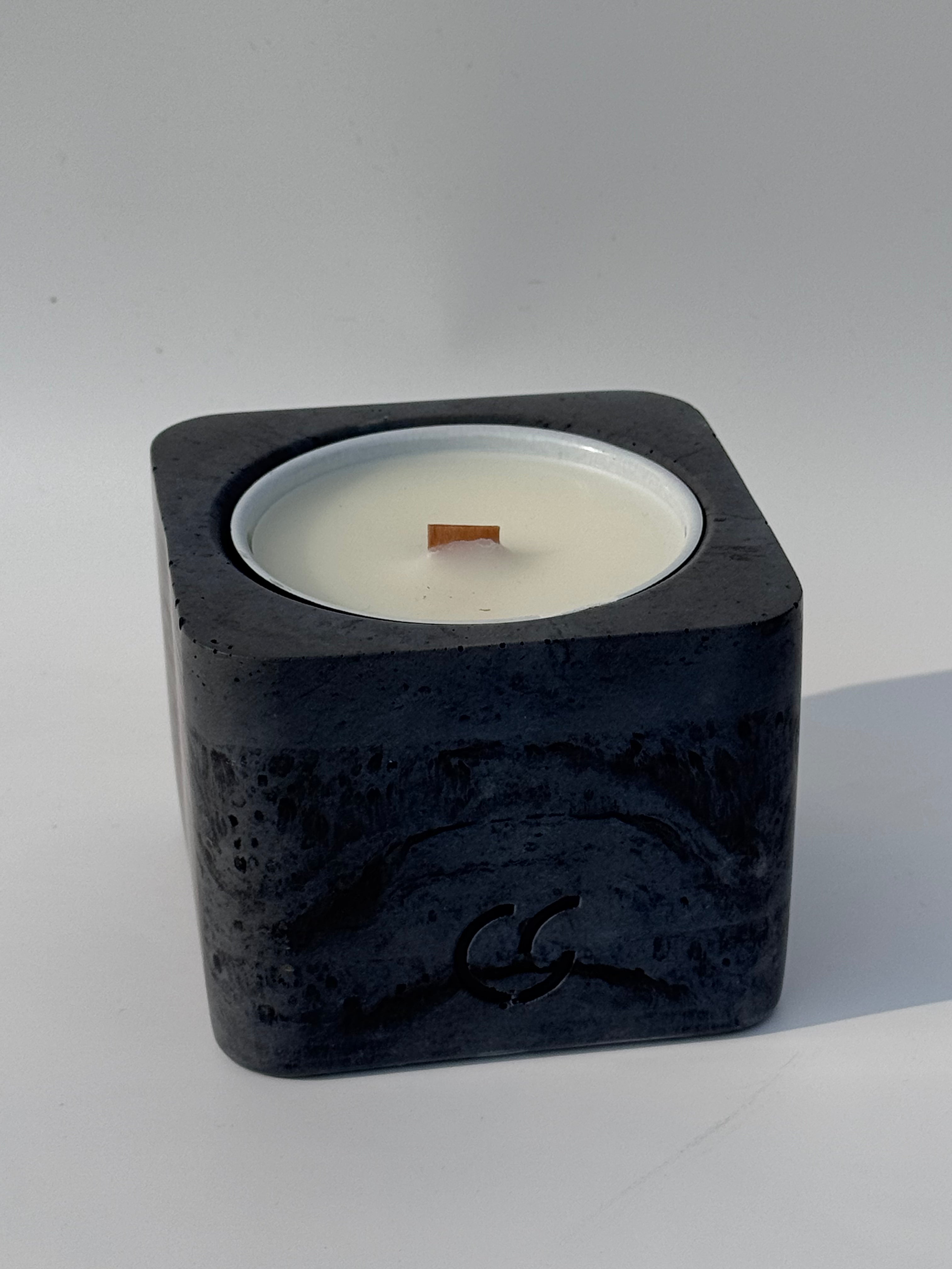 Duftkerze mit Holzdocht - Lavendel