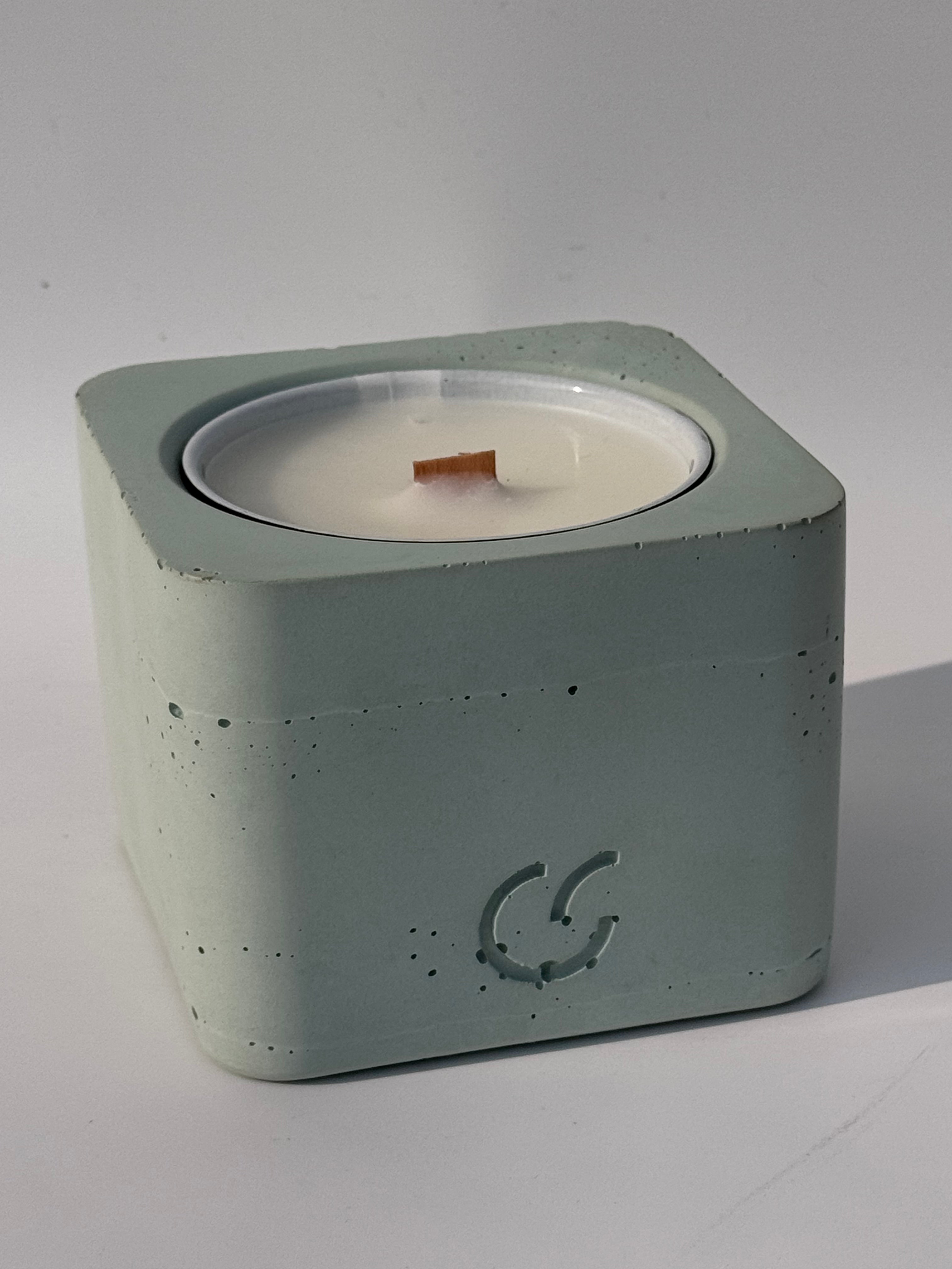 Duftkerze mit Holzdocht - Orangengarten