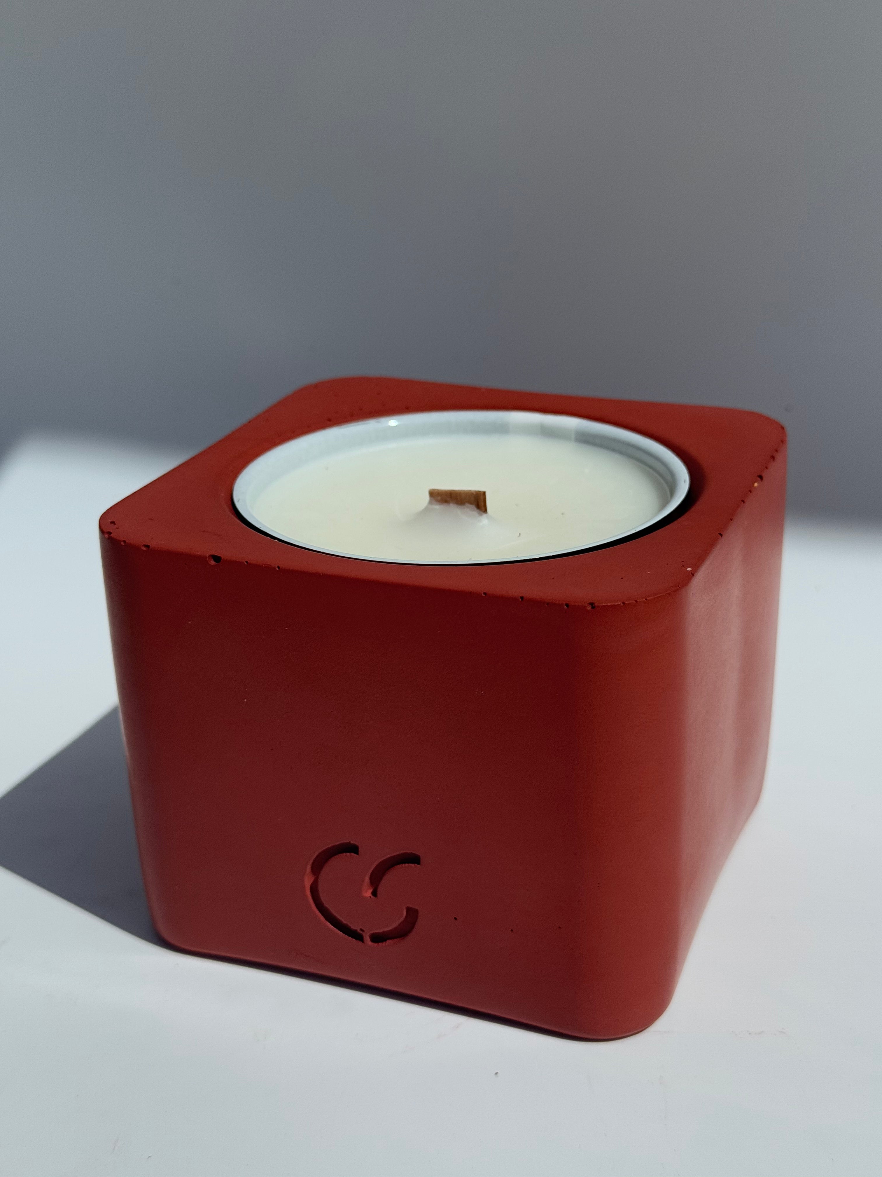 Duftkerze mit Holzdocht - Orangengarten