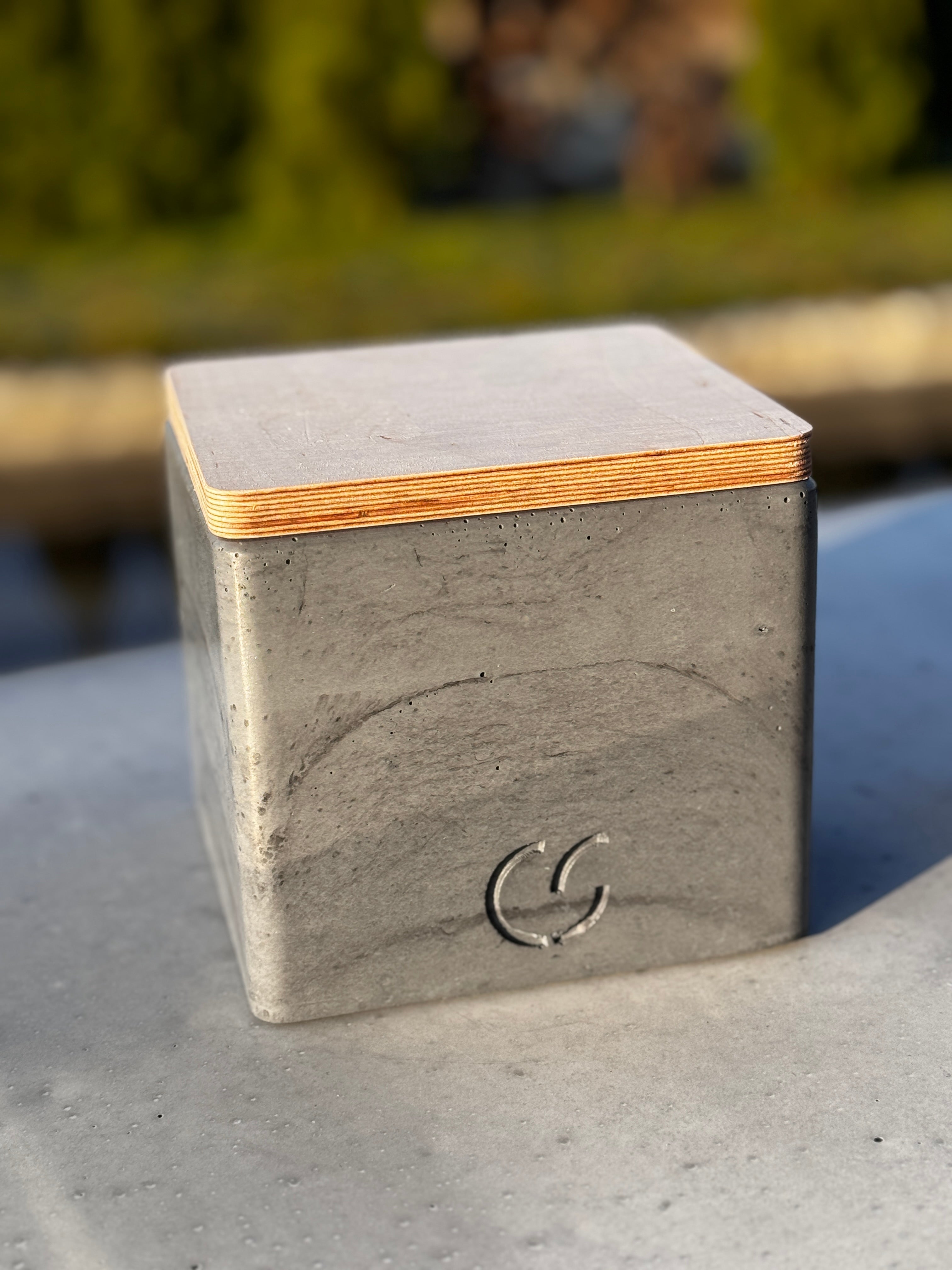 Beton - Tischfeuer "CUBE"