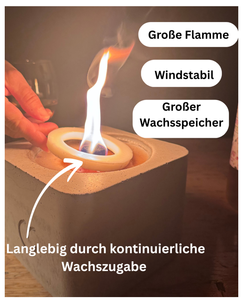 Beton - Tischfeuer "Torg small"