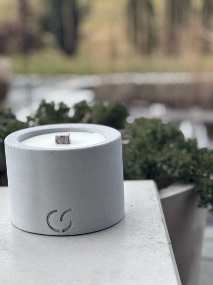 Outdoor-Tischfeuer "PLAIN" Beton-Design & Geschenkidee