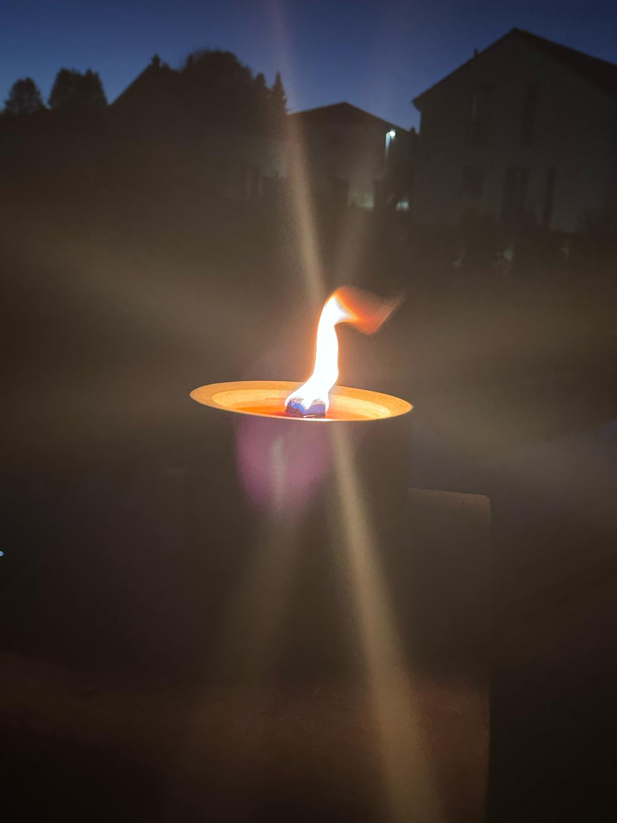 Outdoor-Tischfeuer "PLAIN" Beton-Design & Geschenkidee