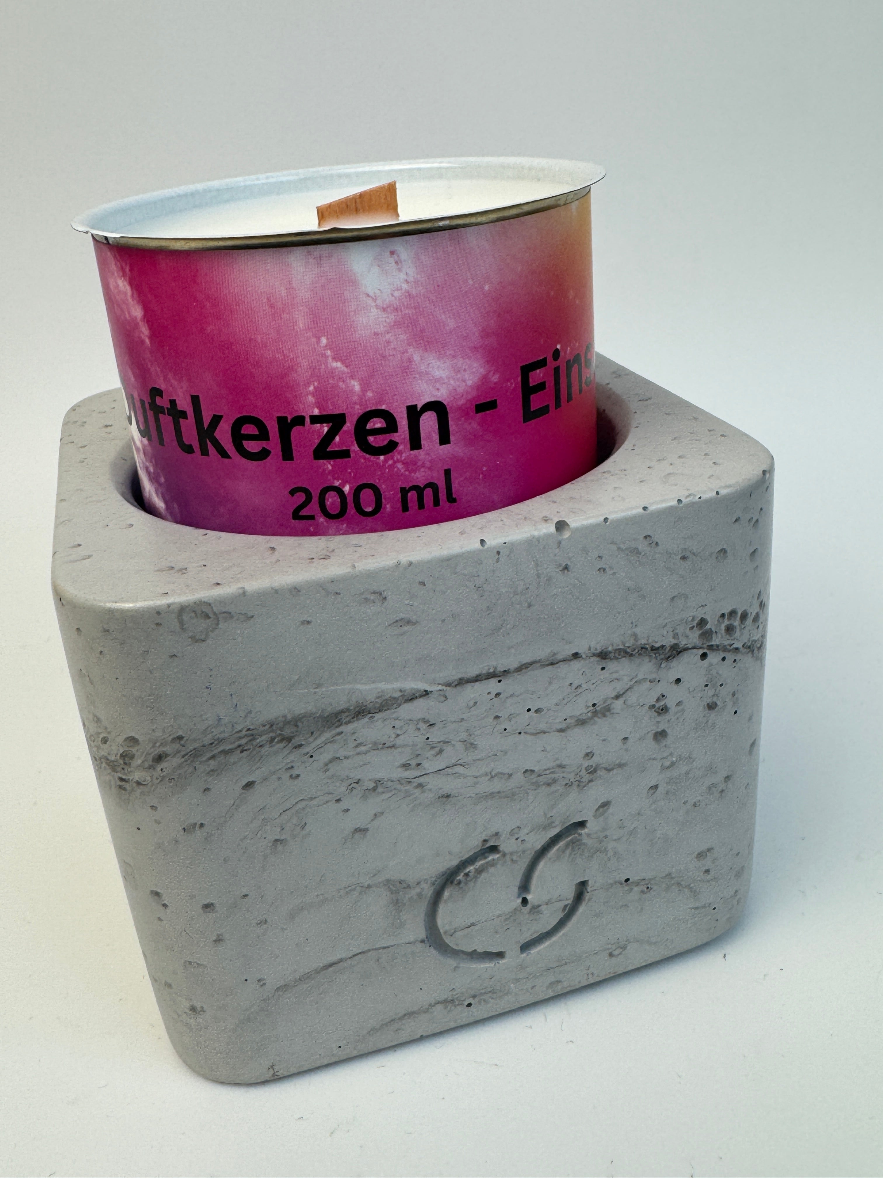 Knisterkerze VARIO-ODORE Betongrau