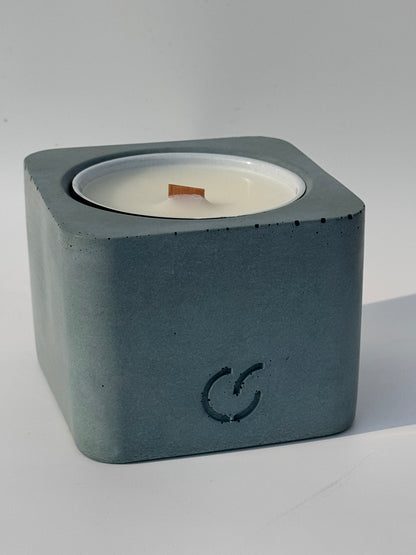 Duftkerze mit Holzdocht - Sandelholz