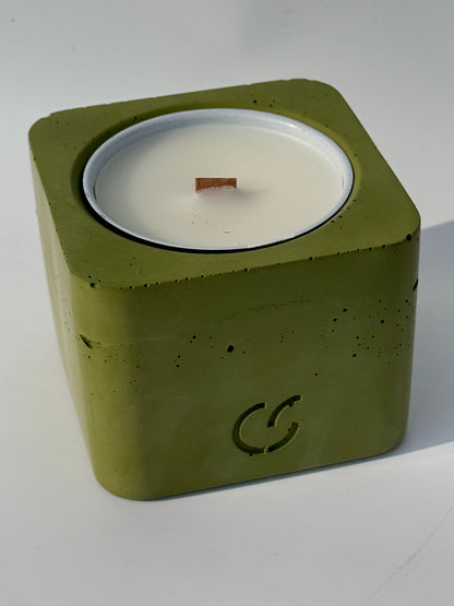 Duftkerze mit Holzdocht - Lavendel