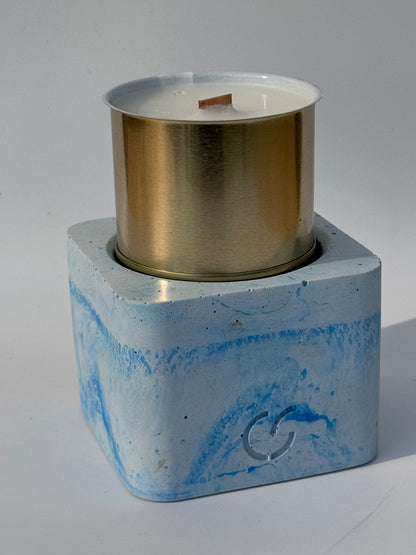 Nachhaltige Duftkerze mit Holzdocht