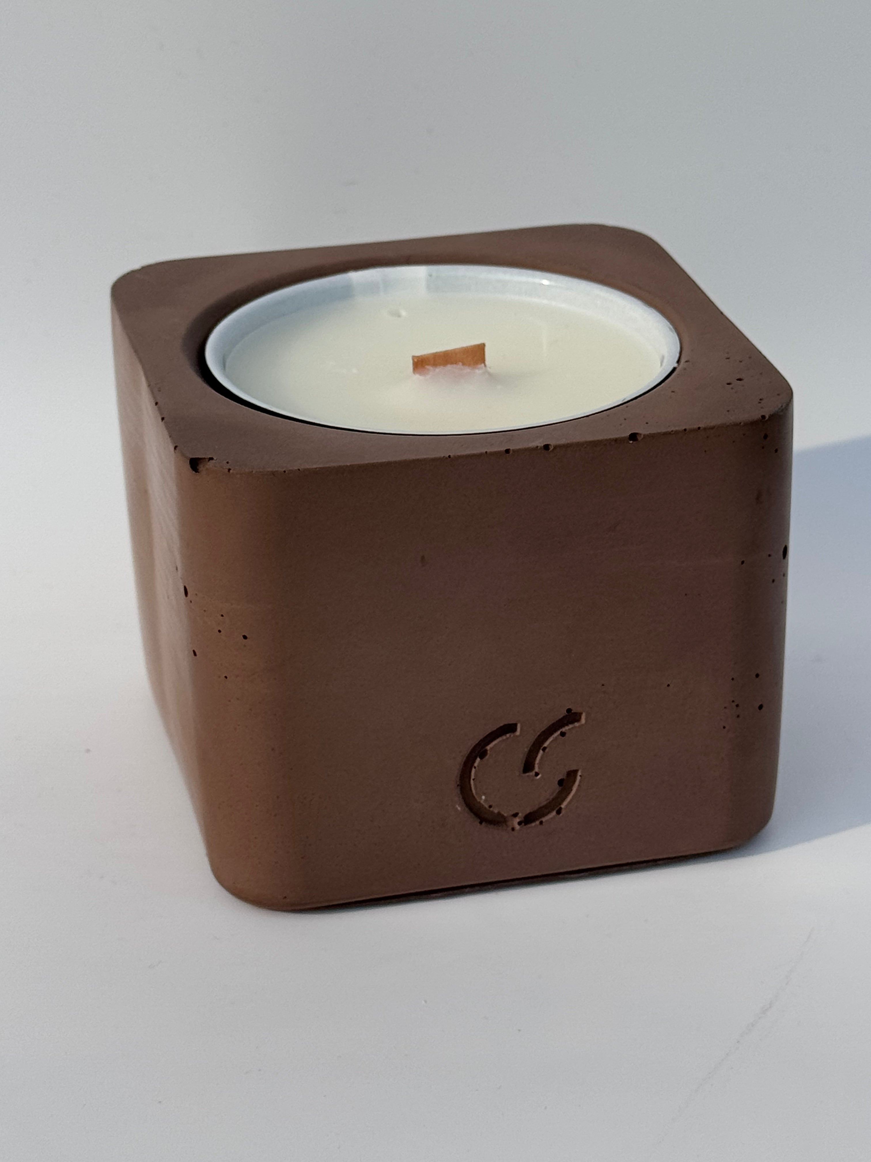 Duftkerze mit Holzdocht - Lavendel