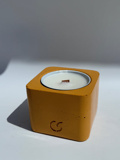 Duftkerze mit Holzdocht - Orangengarten