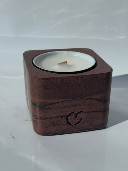 Duftkerze mit Holzdocht - Lavendel