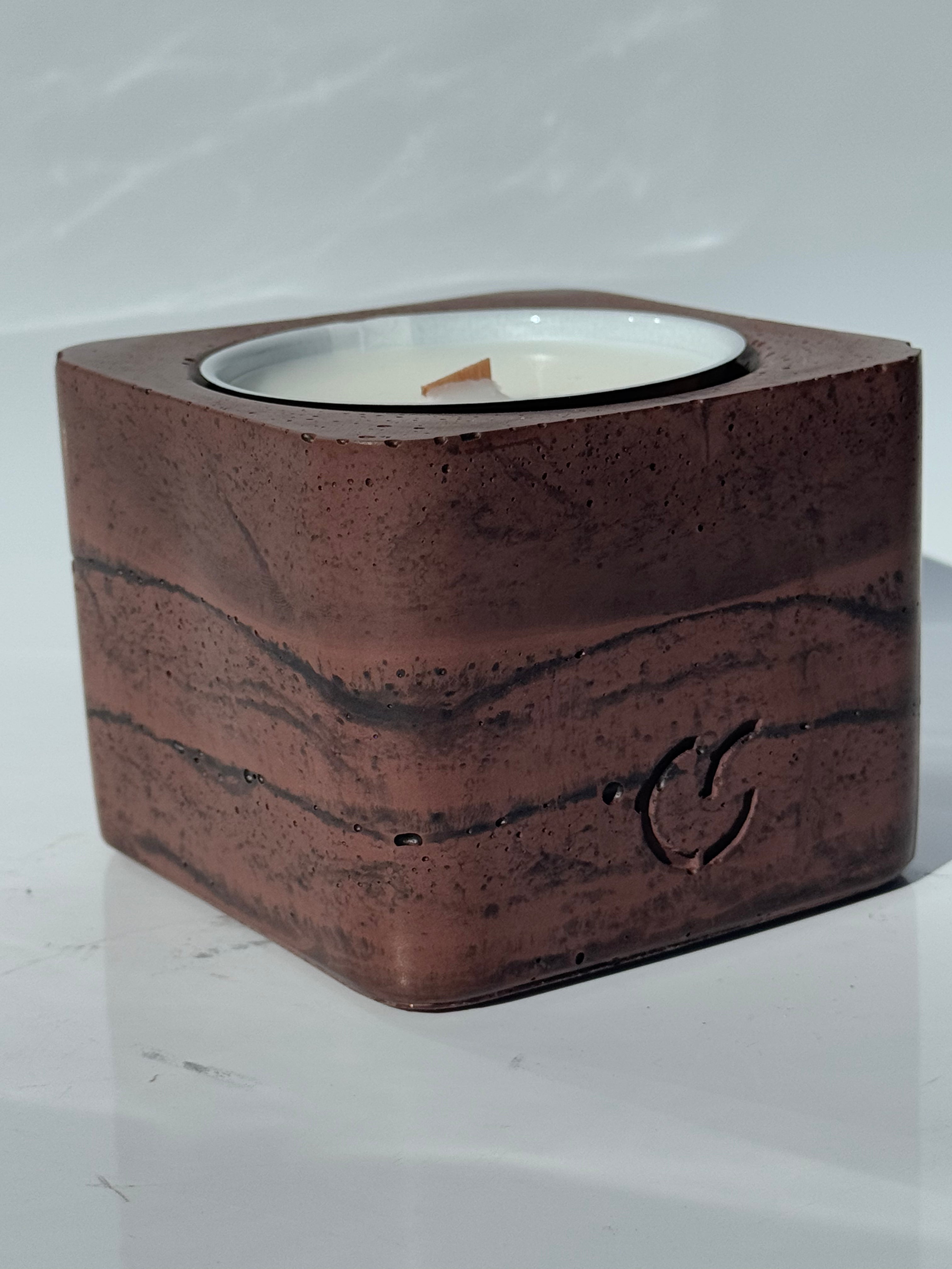 Nachhaltige Duftkerze mit Holzdocht