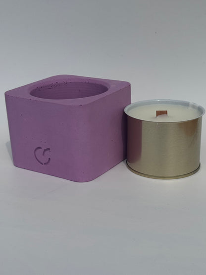 Nachhaltige Duftkerze mit Holzdocht