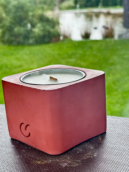 Nachhaltige Duftkerze mit Holzdocht