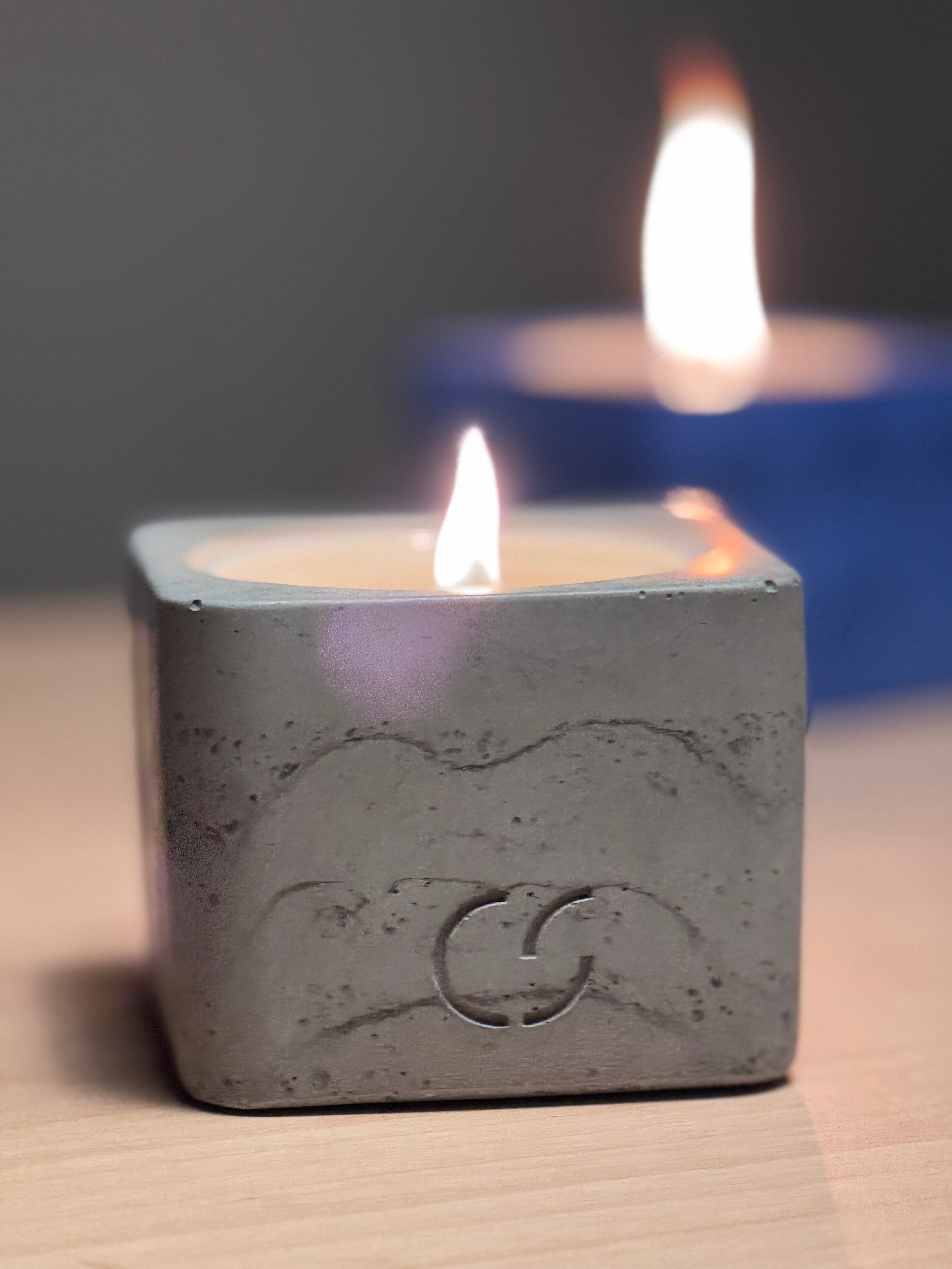 Nachhaltige Duftkerze mit Holzdocht