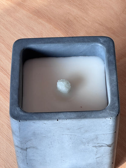 Beton-Tischfeuer mit Glasfaserdocht "SMART"