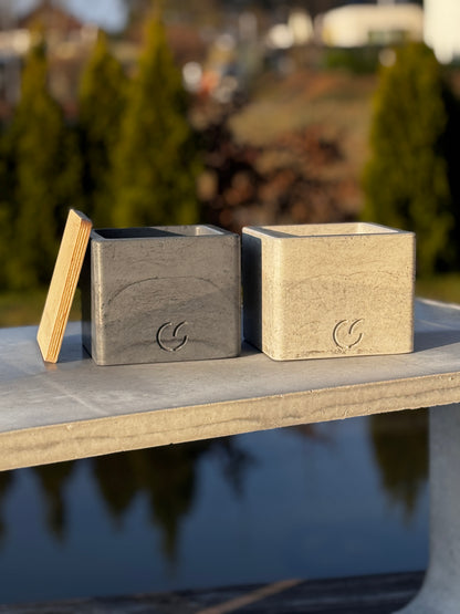 Beton - Tischfeuer "CUBE"