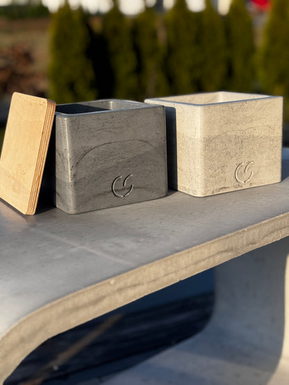 Beton - Tischfeuer "CUBE"