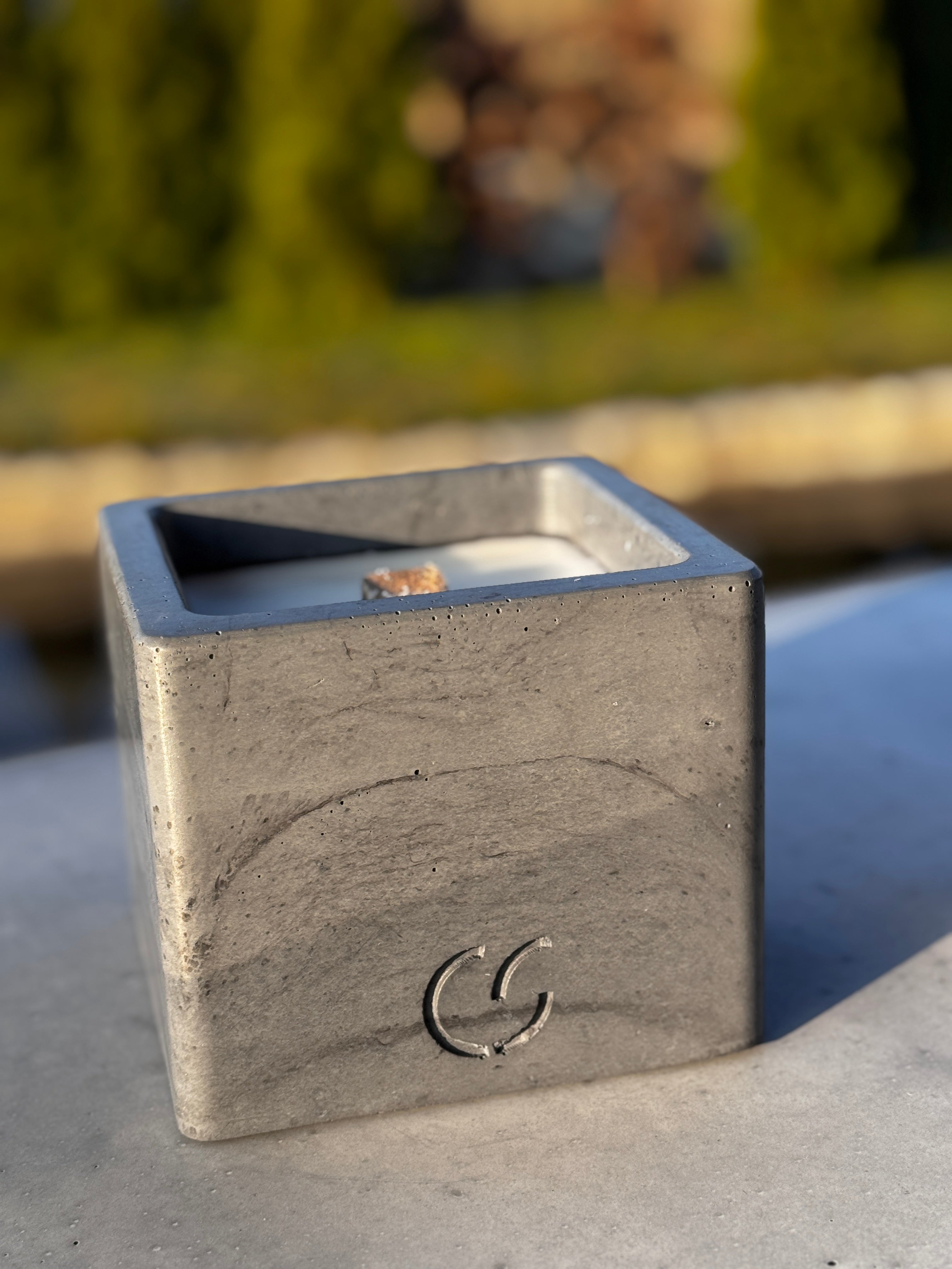 Beton - Tischfeuer "CUBE"