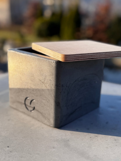 Beton - Tischfeuer "CUBE"