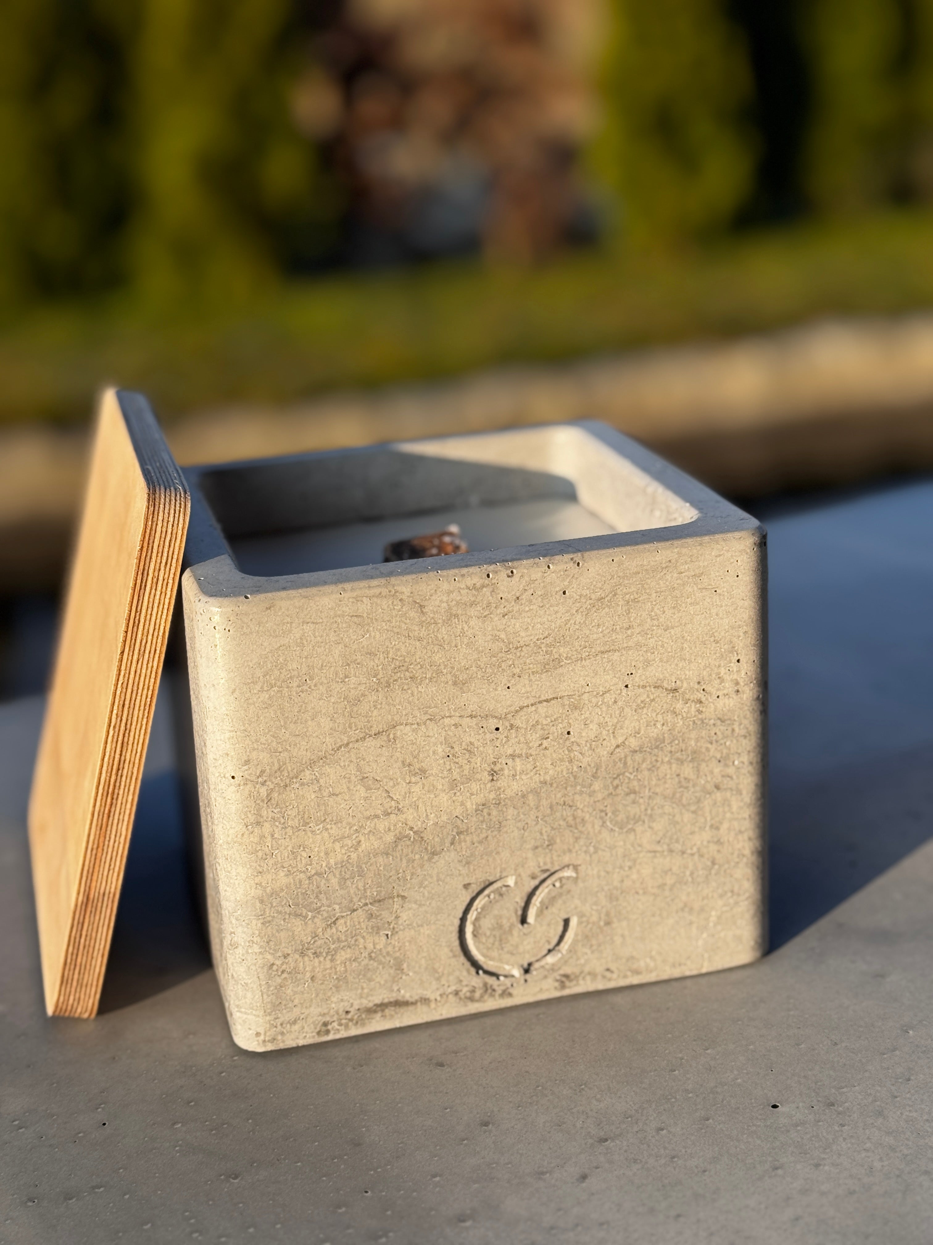 Beton - Tischfeuer "CUBE"