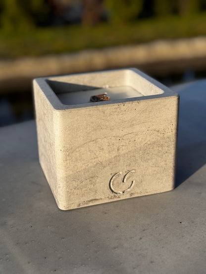 Beton - Tischfeuer "CUBE"