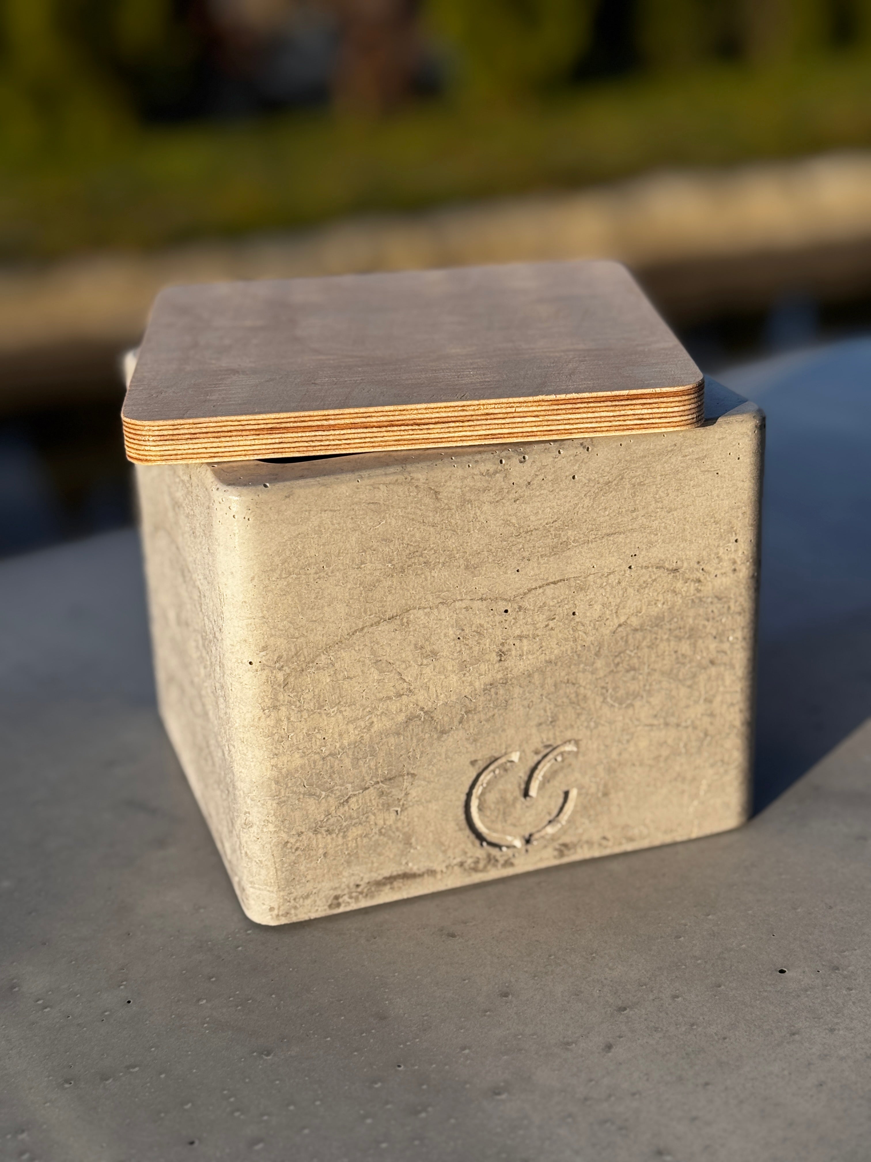 Beton - Tischfeuer "CUBE"