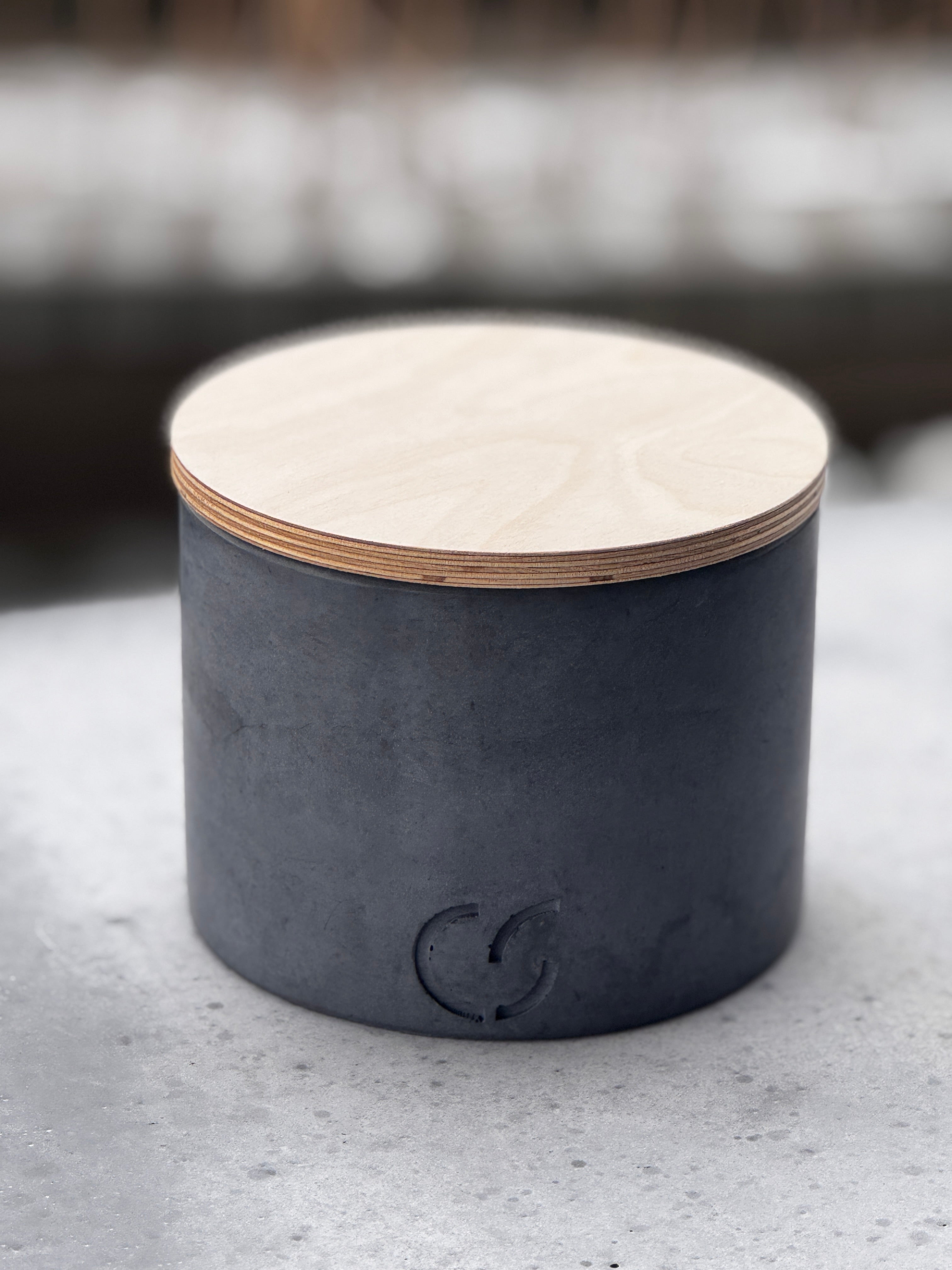 Outdoor-Tischfeuer "PLAIN" Beton-Design & Geschenkidee