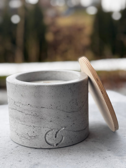 Outdoor-Tischfeuer "PLAIN" Beton-Design & Geschenkidee