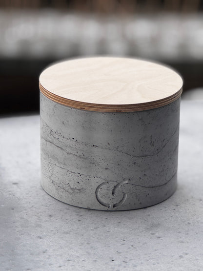 Outdoor-Tischfeuer "PLAIN" Beton-Design & Geschenkidee