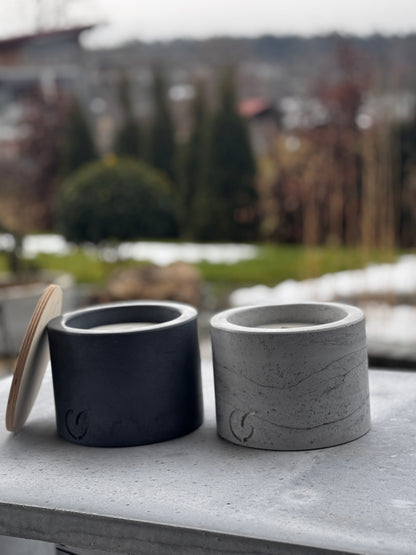 Outdoor-Tischfeuer "PLAIN" Beton-Design & Geschenkidee